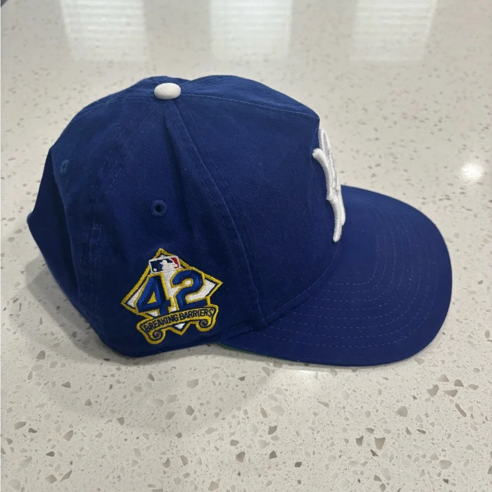 New Era Blue Brooklyn Dodgers Hat with White Logo (Jackie Robinson) day. - Picture 2 of 4